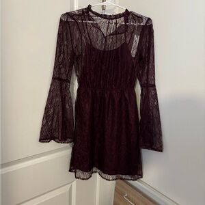 Steve Madden Plum Lace Dress